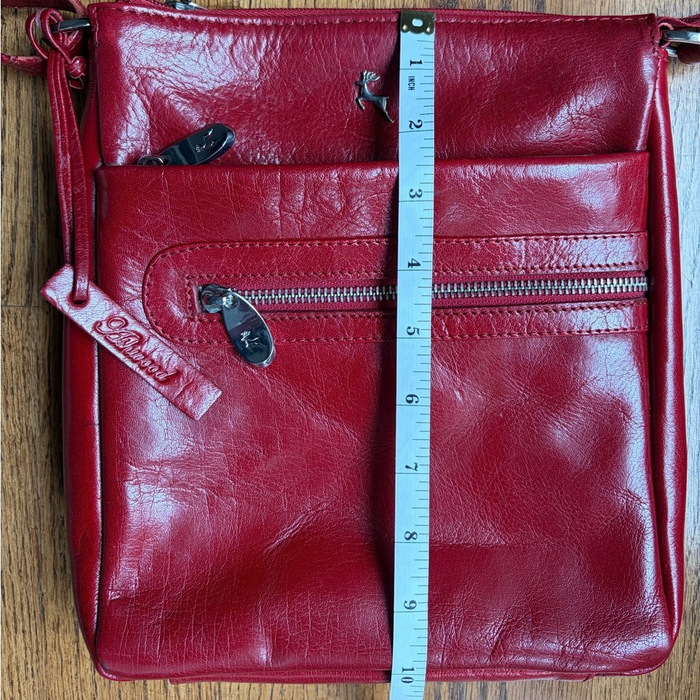 Ashwood Crossbody Bag Women's Red Genuine Leather Purse. Gorgeous ❤️ - Picture 9 of 10
